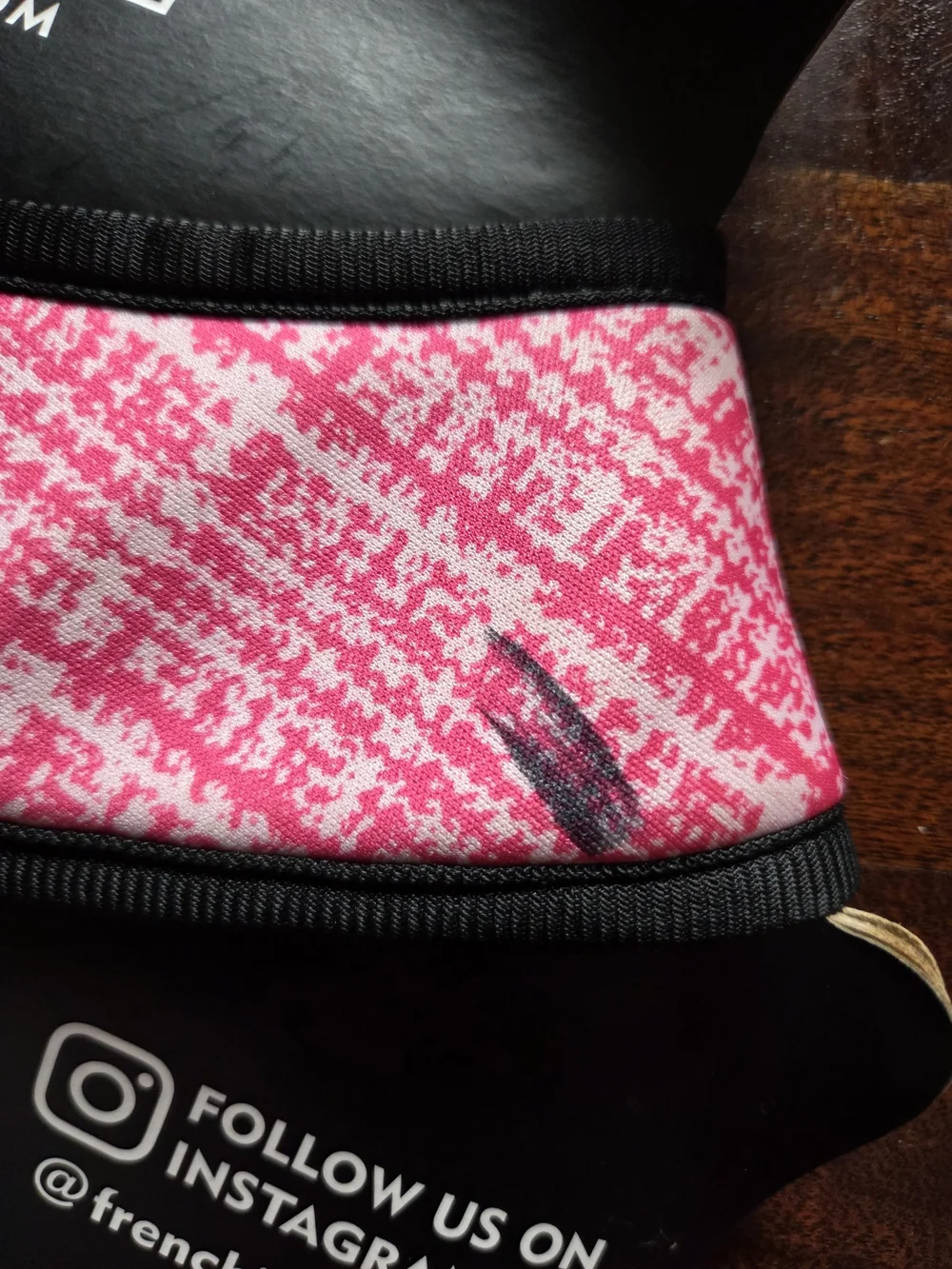 Frenchie Pink Reversible Dog Harness